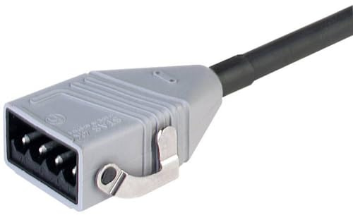 Hirschmann STAS 4K Netz-Anschlusskabel Netz-Stecker - offene Kabelenden Gesamtpolzahl: 4 + PE Schwarz 1.00 m 1 St.