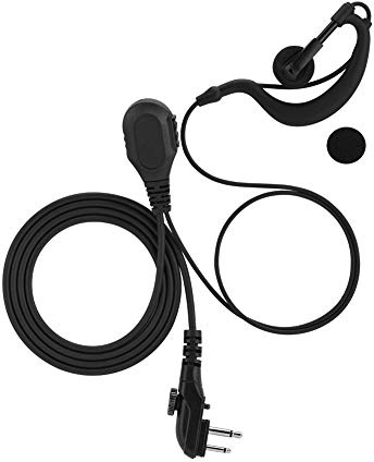 Vbestlife Walkie Talkie Earpiece, Earhanger PTT G Shape Ear Hooks mit Mikrofon für HYT Hytera TC-500 TC-518 TC-500S TC-580 TC-446S TC-600 TC-610 TC-620 TC-618 TC-7 00 PD5 00