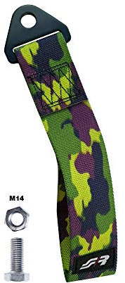 SIMONI RACING UTSC Gancio Traino - cinghia traino in Tessuto, military - camouflage - Militare