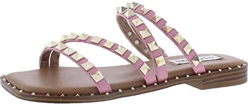 Steve Madden Damen Skyler Flache Sandale, Rose, 40 EU