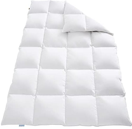 REGINA HOME SLEEP LIVING EST. 1967 Daunendecke extra-warm 135x200cm 4x6 Karos, 90% Daunen 10% Federn, 1000g
