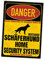 Deutscher Schäferhund Dog Schild Danger Security System Türschild Hundeschild Warnschild Sicherheitsschild Hund Privatgrundstück Hundewarnung Warnung vor dem Hund