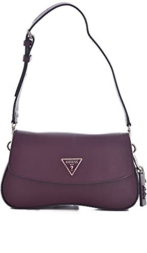 GUESS Damen Cordelia Flap Umhängetasche, burgunderfarben