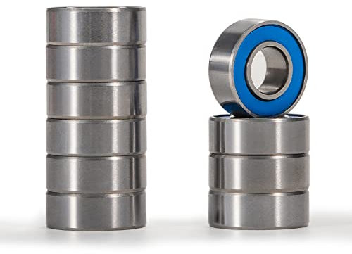 XiKe MR115-2RS Mini Kugellager 5x11x4mm| Chromstahl|Vorgeschmiert|Doppelte Gummidichtung, MR115RS Rillenkugellager mit Abdeckungen, 10er-Packung