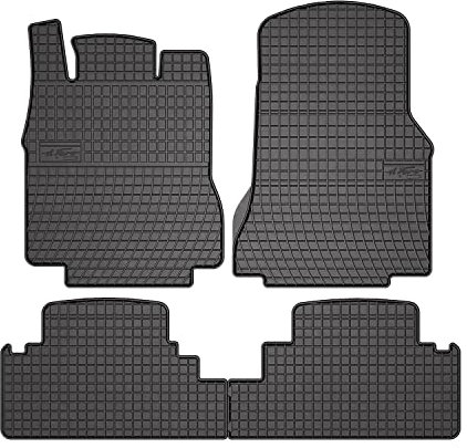 OMAC Gummi Fußmatten kompatibel mit Mercedes A Klasse W168 1997-2004 Automatten Schwarz 4X