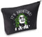 WZMPA Kosmetiktasche mit Reißverschluss für Damen und Mädchen, Motiv: Geisterfilme, Horrorfilm-inspiriertes Geschenk, Zeit anzeigen, Passform:
