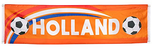 Boland 61891 - Banner Holland, 180 x 50 cm, Dekoration, Mottoparty, Geburtstag, EM, WM, Fanartikel