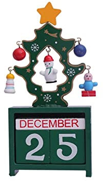YUEMOL weihnachtskalender Weihnachtskalender aus Holz, Countdown-Kalender Weihnachtsschmuck (Color : C, Size : 14 * 7CM)