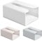 Tissue-Box-Abdeckung, selbstklebend, an der Wand montiert, Kosmetiktuch-Box, Serviettenhalter, Spender für Tisch, Küchenschrank und Wand, nach Oben oder unten, unbedeckte Seite(Weiß)
