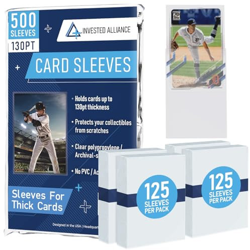 Premium Penny Sleeves for Trading Cards | Soft Trading Card Sleeves for Baseball Cards, Ultra Clear Plastic Pro Sports Card Sleeve, Football, MTG Collector Sleeve (Standard + Thick Options Available)