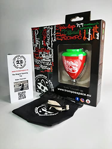 TROMPOS SPACE- Saturno XT Gerardo Montero y Javi De María Peonza, Color Rojo, Mediano (SXRJCU)