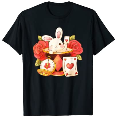Süßes weißes Hasen-Kostüm Alice im Wunderland T-Shirt