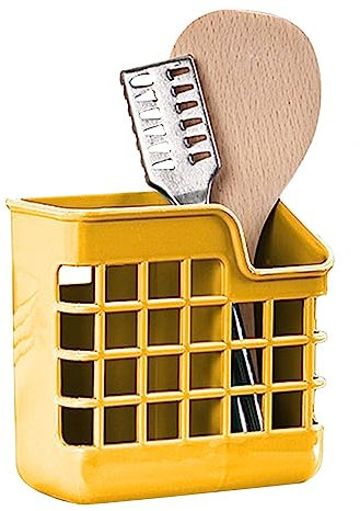 Geteawily Chopstick Holder for Dishwasher, Free Wall-Mounted Tableware Spoon Forks Storage Box Drain Rack - Grid Design Dishwasher Chopstick Holder for Small Utensils Chopsticks Basket