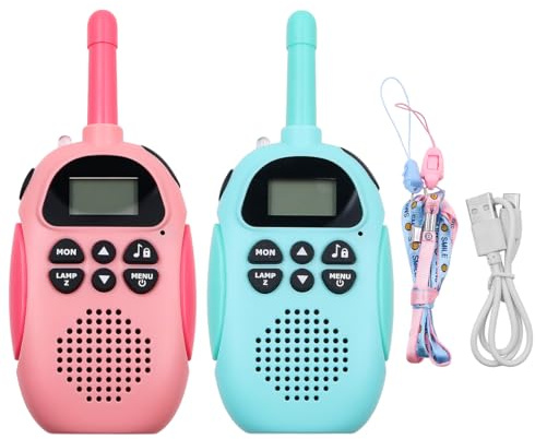 CENPEK Talkie Walkie pour Enfants, Talky Walky 3 Miles Longue Distance 2 Voies Radio Jouets avec Et Jeu De Lampe De Poche Et Idée De Fête
