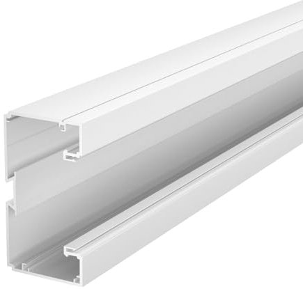 BRK 70130 rws Geräteeinbaukanal Signa Base 70x130 9010, PVC, reinweiß, RAL 9010 (2 m)
