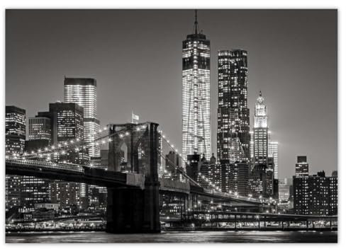 Wandsticker Dekor Foto Aufkleber 29,70x21,00cm New York Manhattan Bridge Nr. H1683M_NS1A4