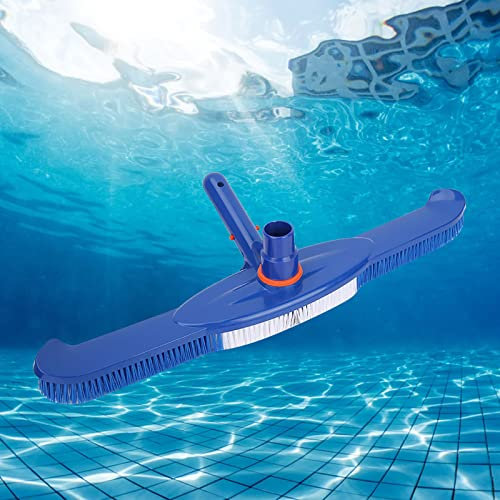 Testa di aspirazione della piscina, attacco manuale della testa di aspirazione della piscina per piscine interrate fuori terra Testa di aspirazione della piscina appesantita a mezza luna con setole e