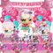 127 PCS Surprise Deko Geburtstag 20 Gäste, LOL Deko Geburtstag Mädchen, Surprise Geburtstag Deko Set, Luftballon Tortendeko Teller Tasse Tischdecke Papiertuch Banner Für Kinder Geburtstags Babyparty