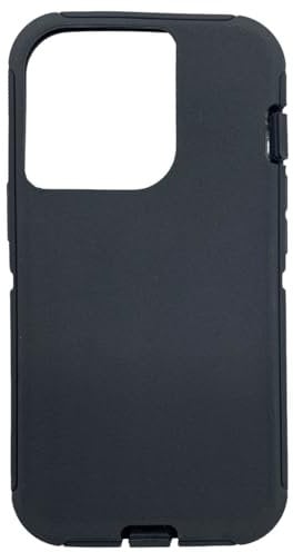Replacement Rubber Outer Skin Shell Compatible with Otterbox Defender Series Case iPhone 12 Pro Max (Black)