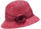Seeberger Damen Sonnenhut Damenstrohhut eleganter Strohhut-Glocke mit Blume & UV-Schutz 80 Lila