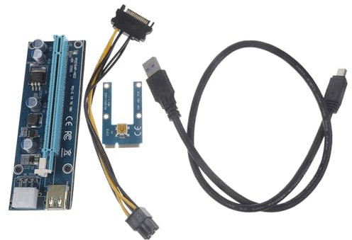 BESTonZON Adaptateur Extension Mini Pci-e vers Pci-e pour Carte Graphique Externe Pc Câble USB Bleu Améliore Performance Graphique Et Multimédia pour Ordinateur Portable