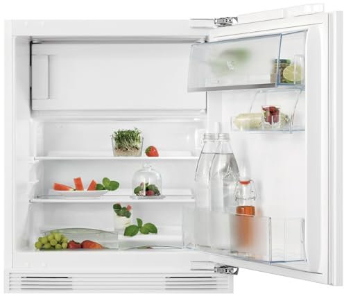 AEG 6000 Series Integrated Under Counter Fridge NSF6I82EF, 81.9 cm, 94 Litres, Auto Defrost, Flexible Storage with OptiSpace, Incl. Freezer Compartment, Electronic Control, LED, 819x596x547mm, Class E