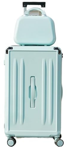 ASHSDI Koffer Reisekoffer Trolley Gepäcksets, 2-teilig, Hartschalen-Kofferset, Leichtes Gepäckset Mit Schloss Und Make-up-Hüllen Boardcase Handgepäck (Color : B, Size : 24inch)