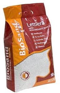 Biosand Katzenstreu - Super klumpend weiß parfümiert - 10 Liter