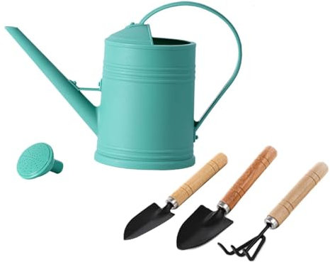 Fenteer Kit Completo de Jardinería con Regadera de Alta Capacidad, Verde Claro