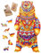 Engelhart - 602110 - Holzpuzzle Tiere: Bär A4 (21 x 29,7 cm) - Einzigartige 162-Teile-Holzform - Dekoratives Erwachsenenpuzzle aus Pappelholz - Ab 12 Jahren