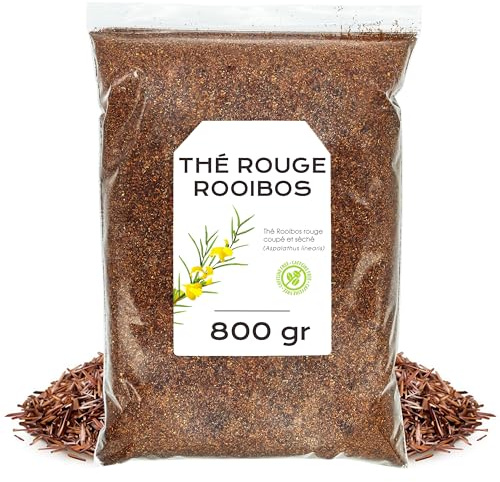 The Rouge Rooibos 800g - Rooibos - Infusion Rooibos - Rooibos Vrac - Rooibos Tea - Proprietes Naturelles (800 gr, Thé Rooibos Rouge)