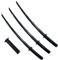 BORFUE 3pcs 3D Printed Gravity Retractable Samurai Sword Samurai Cosplay Model Toys Knife Telescopic Sword Creative Decompression Tricky Toy Black