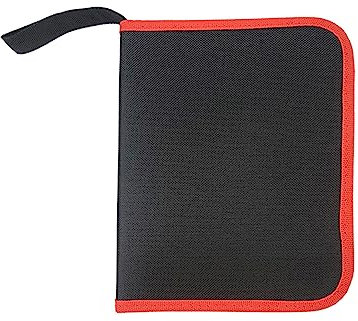 Drill Bit Storage Bag and Wrench with Clear Labels Tool Cloth