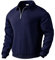 MakingDa Collared Sweatshirt Men Long Sleeve Casual Smart Quarter Zip Polo Neck Jumpers Retro Jacquard Knitted Tops Regular Fit Winter Pullover Knitwear-Dark Blue-L