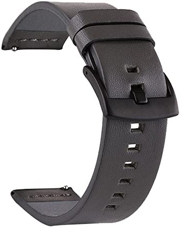 FACDEM Uhrenarmband aus echtem Leder für Garmin Vivoactive 3S/4S/Venu 2S Smartwatch-Armband, 18 mm, For Vivoactive 4S 3S, Achat