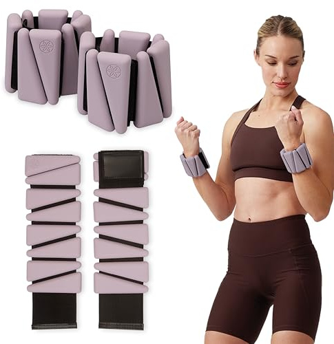 Gaiam Wrist and Ankle Weights, Wearable Bracelet to Strengthen, Tone & Sculpt, Adjustable Ankle Weights for Women & Men for Yoga, Dance, Pilates, Barre, Cardio, Home & Gym Use
