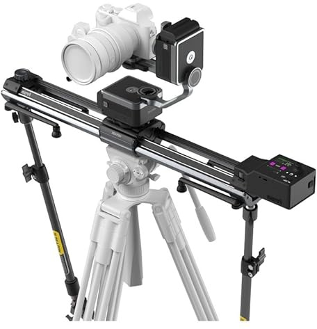 ZEAPON Micro4 E1000 Kamera-Slider Zweiachsiges Gimbal-Set – Voll ausgestatteter elektrischer Slider mit Dual-Gimbal-Integration für anspruchsvolle Videografie