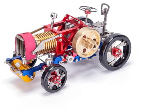Mious Stirlingmotor-Traktor-Modell, Flammenfresser-Vakuum-Stirling-Dampfmotor-Modell, pädagogisches mechanisches Fahrzeug-Kunstwerk