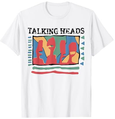 Talking Heads gelbe Retro-Grafik T-Shirt