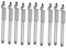 VILLCASE 10Pezzi Touch Screen Stylus Pen For Smartphones And Tablets Creative Writing Capacitive Pens For Phone Holder Usage