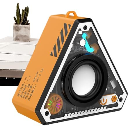 Altavoz inalámbrico - Mini subwoofer, Audio alimentado por batería | Amplificador de sonido al aire libre, caja de música recargable para la playa de viajes de camping senderismo