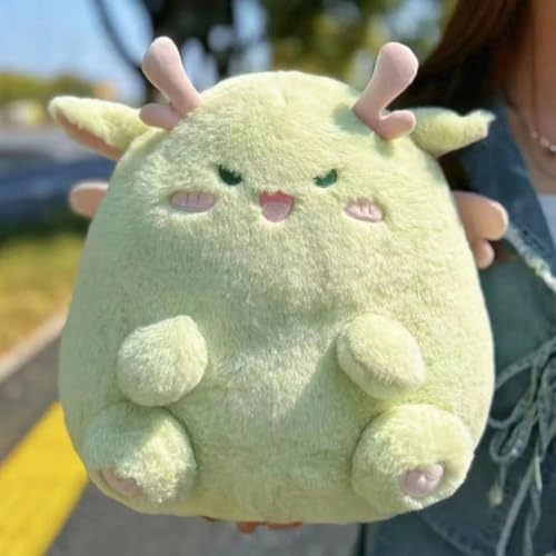 Xiyocadt Dinosaurier Kuscheltier, 40cm Plüschtier XXL, Plüsch-Umarmungskissen Niedliches Stofftier Dekokissen Weiches Schlafkissen für Kinder (Der grüne Teufel)