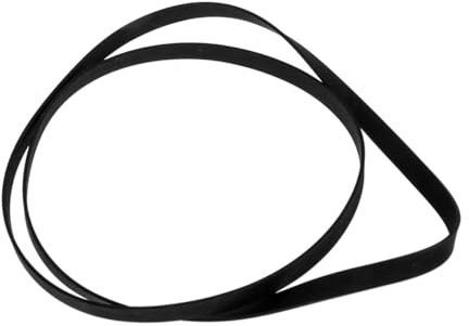 Alipis Schallplattenspieler Ersatzriemen aus Schwarzem Gummi Flexibel und Langlebig 49cm Umfang für Grammophone und Plattenspieler Zubehör