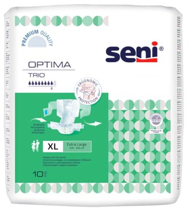 6x Seni Optima Trio Inkontinenzvorlagen mit Hüftbund - 10 Stück - XL - 5900516987763 | Packung (10 Stück)