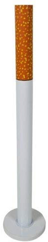 Standaschenbecher in Zigarettenform - 72 cm - Freistehender Aschenbecher mit Standfuß - Stehascher Zigarette Ascher für draußen