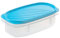 Tatay Fiambrera de Alimentos, Hermética, 0.5L de Capacidad, Tapa Flexible a Presión, Libre de BPA, Apto Microondas y Lavavajillas, Color Azul. Medidas: 18.4 x 9.7 x 6.1 cm