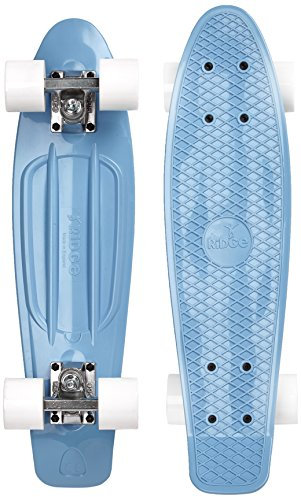 Ridge Skateboards Pastel 22 Mini Cruiser Board, 55cm, EU-hergestelltes Skateboard, Komplett