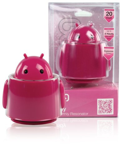 Konig Andy 20W Unearthly Resonator Robot/Alien Computer/High Power Active MP3 Speaker - Pink