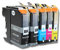 vhbw 5X Tintenpatronen kompatibel mit Brother 4510 DW, 4610 DW, 4310 DW, 4410 DW, 4110 DW, 4110 W, 152 W, 152 WR Drucker + Chip (Kompatibel)