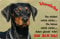 Nanyuk +++ Dobermann - Metall Warnschild Schild Hundeschild Sign - DBM 20 T2